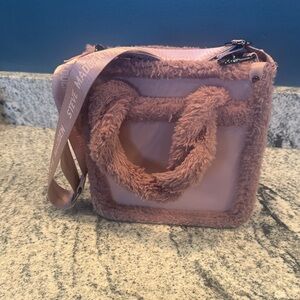 Steve Madden Blush Furry Mini Bag